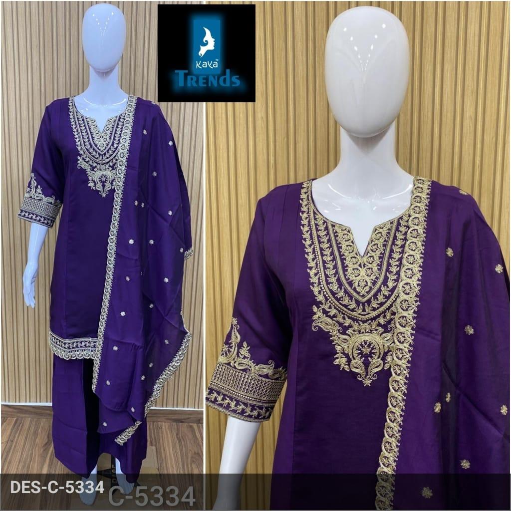 Short Kali 2025 Kaya Roman Readymade Plazzo Style Suits Supplier India