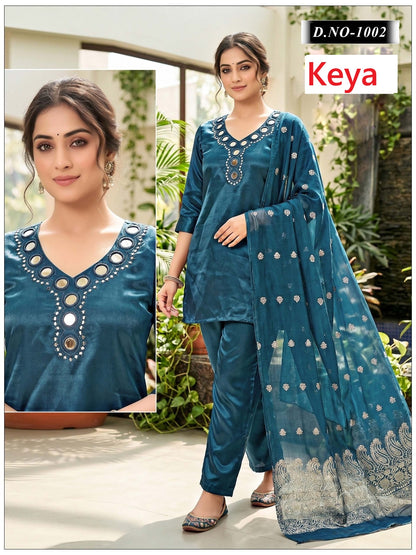 Short Kurti 2408 Keya Roman Readymade Suits Exporter Ahmedabad