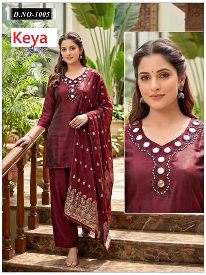 Short Kurti 2408 Keya Roman Readymade Suits Exporter Ahmedabad