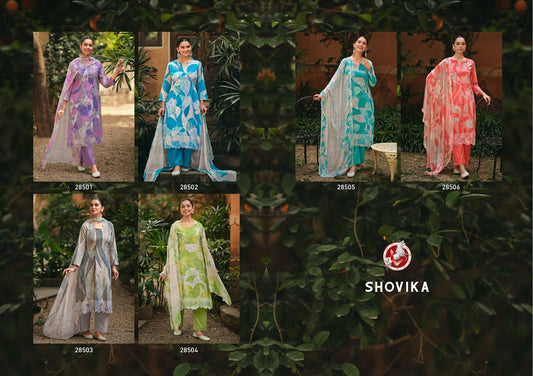 Shovika Vivek Cotton Lawn Pant Style Suits Exporter Gujarat