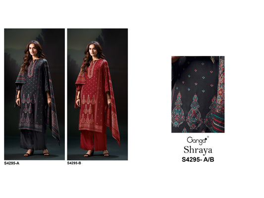 Shraya 4295 Ganga Pashmina Suits Wholesale Price