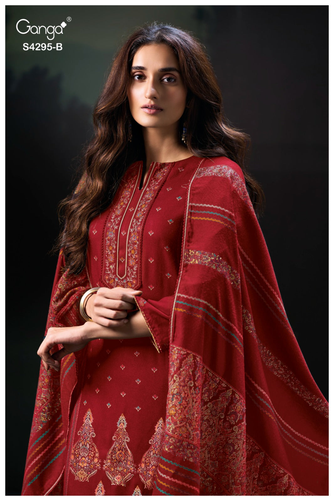 Shraya 4295 Ganga Pashmina Suits Wholesale Price