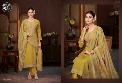 Shree Four Dots Pure Muslin Pant Style Suits Wholesale