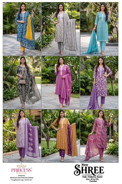 Shree Princess Creation Readymade Pant Style Suits Manufacturer Gujarat