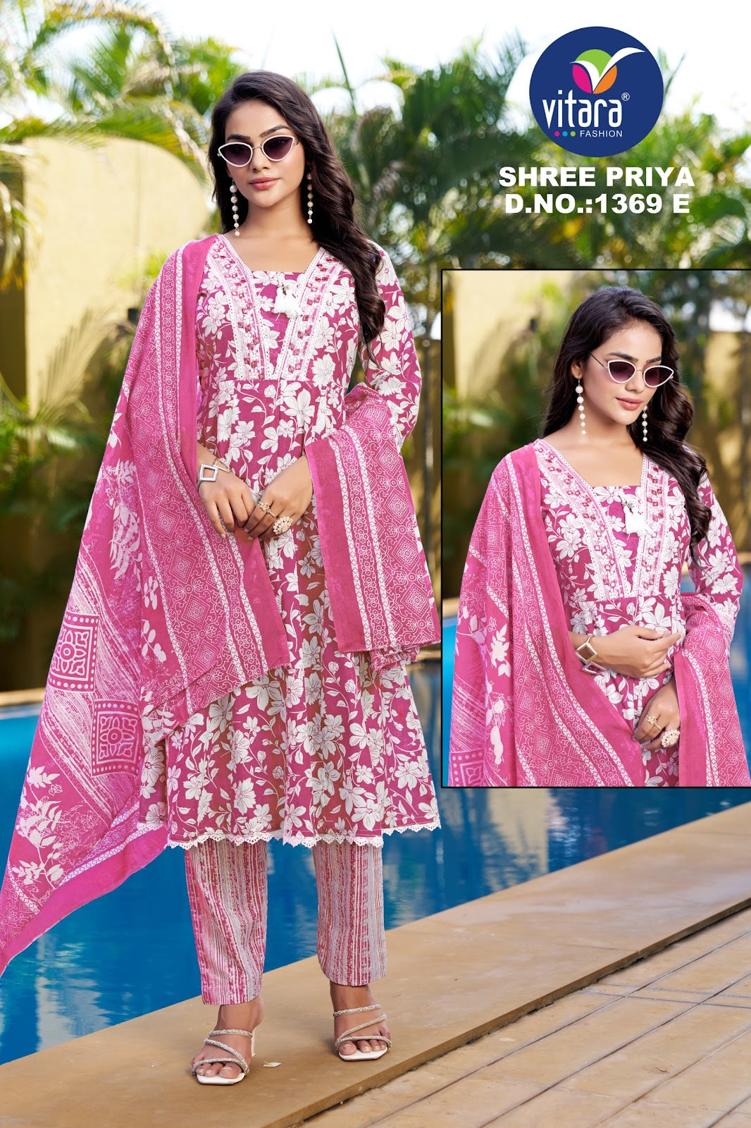 Shree Priya Vitara Readymade Cotton Pant Suits Wholesale