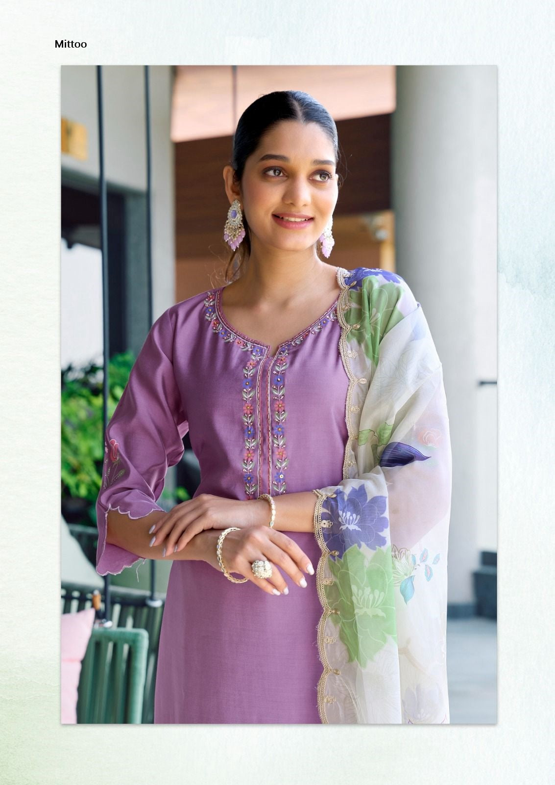 Shreelekha Mittoo Modal Viscose Readymade Pant Style Suits Supplier