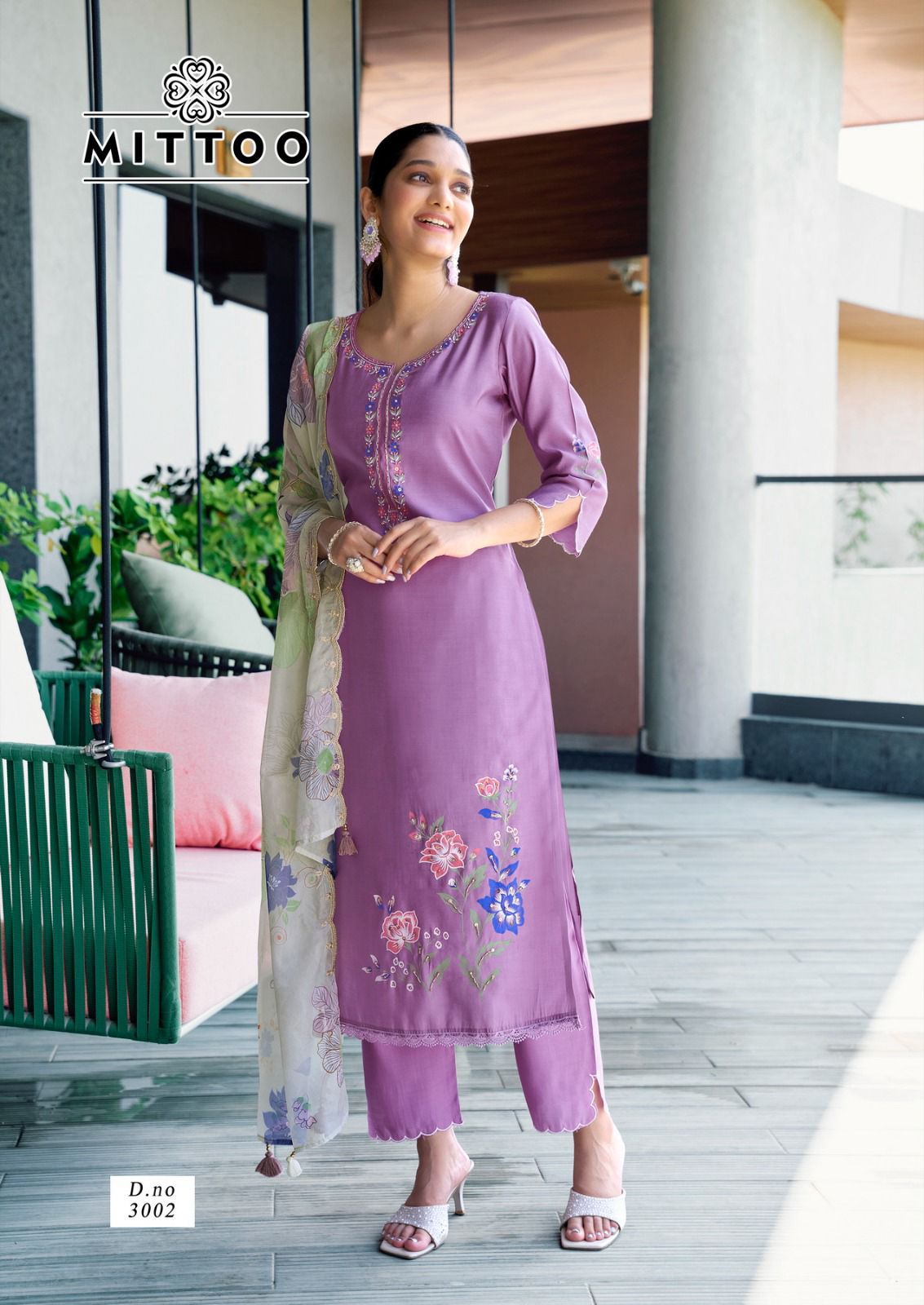 Shreelekha Mittoo Modal Viscose Readymade Pant Style Suits Supplier