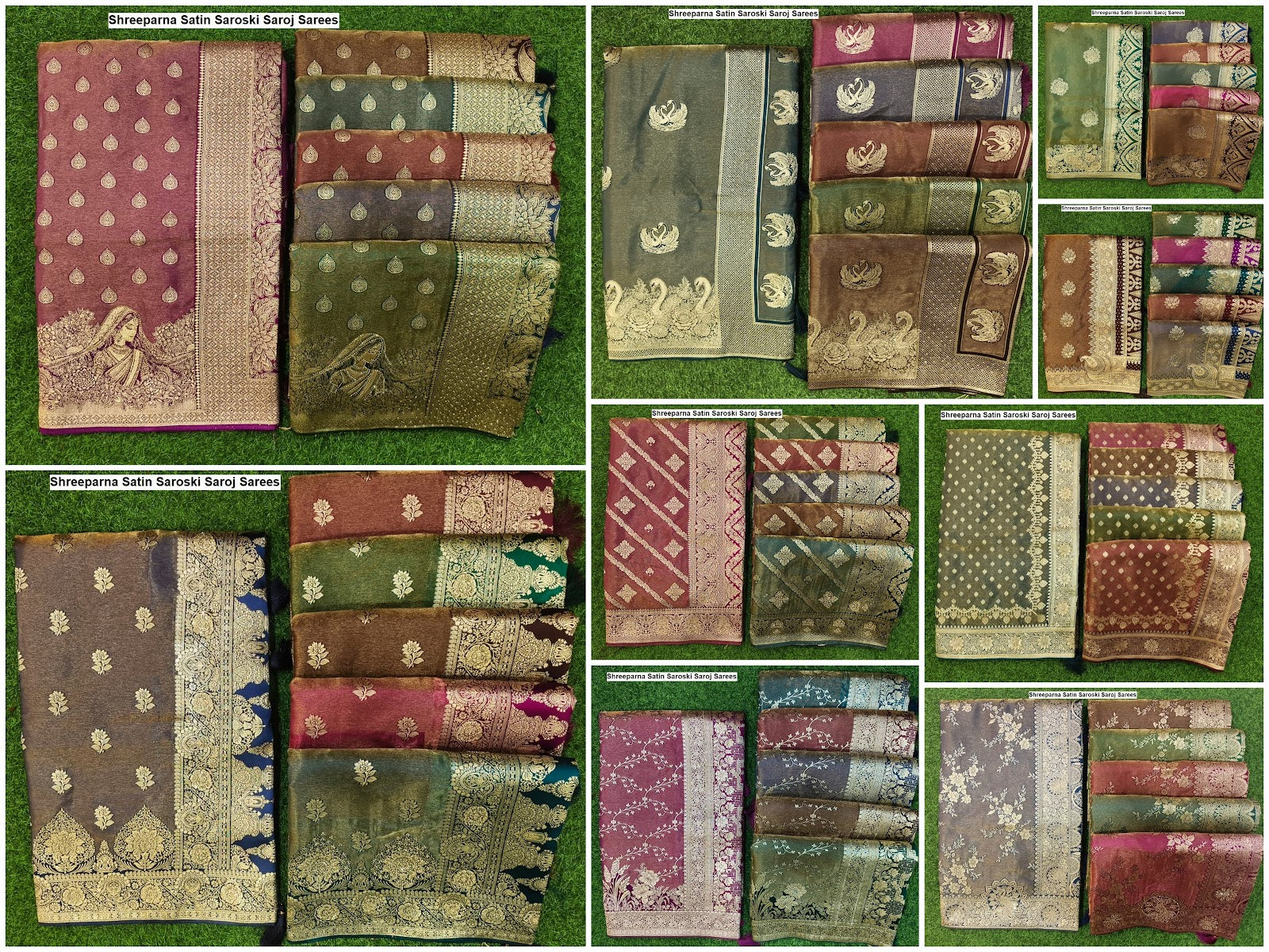Shreeparna Satin Saroski Saroj Sarees Exporter Ahmedabad