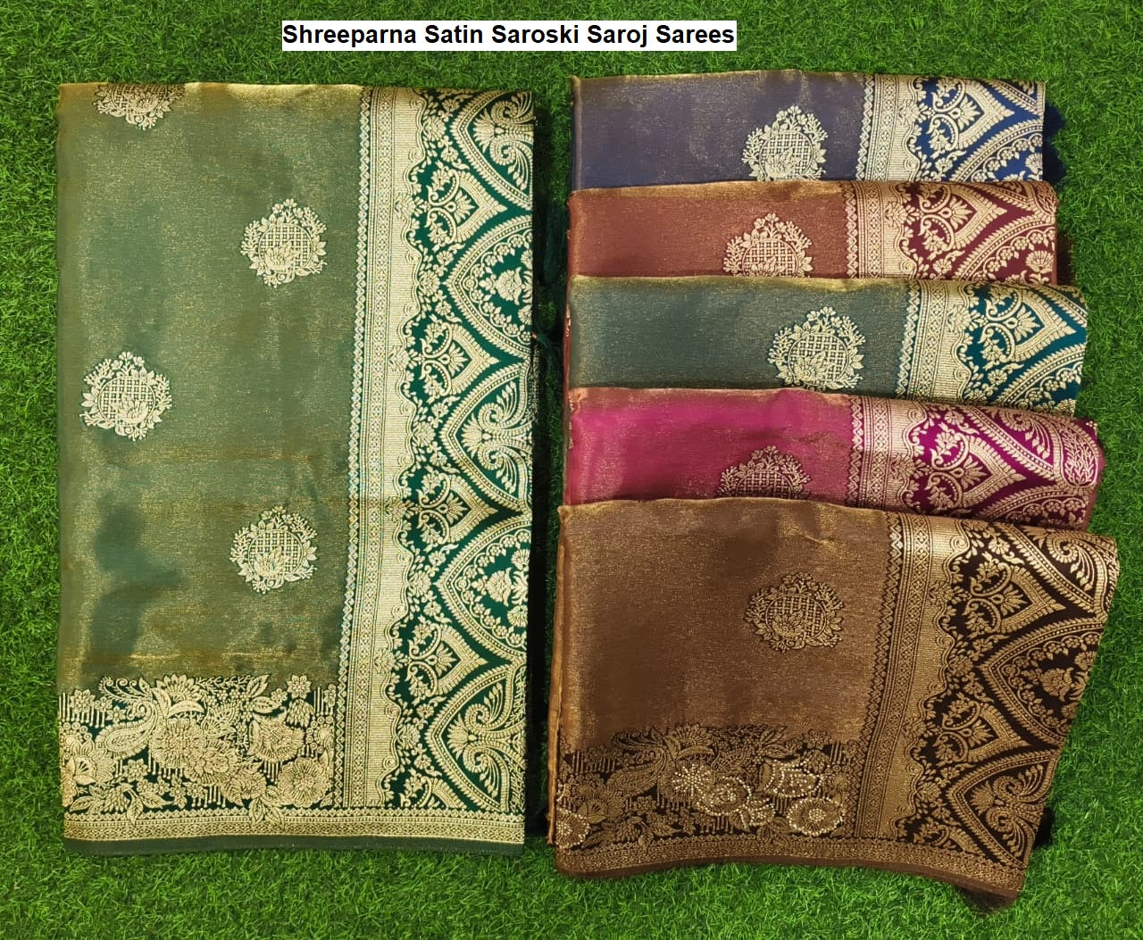 Shreeparna Satin Saroski Saroj Sarees Exporter Ahmedabad