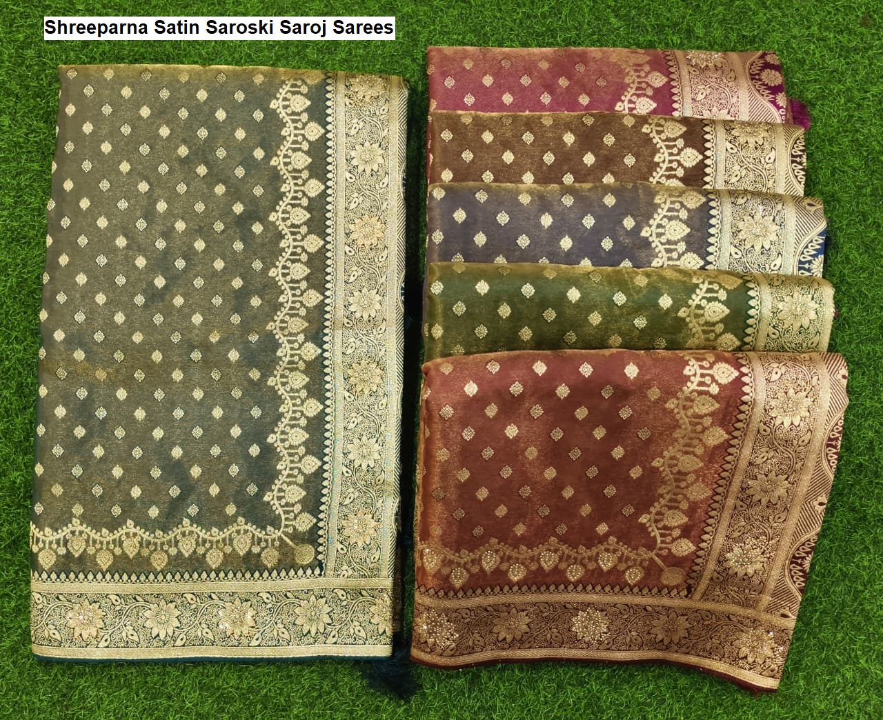 Shreeparna Satin Saroski Saroj Sarees Exporter Ahmedabad