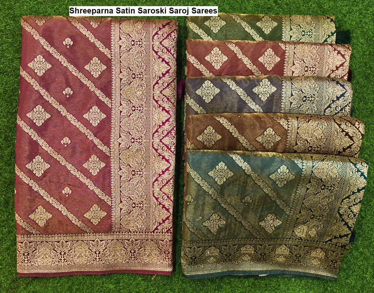 Shreeparna Satin Saroski Saroj Sarees Exporter Ahmedabad