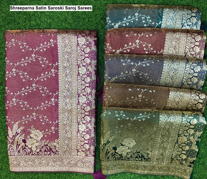 Shreeparna Satin Saroski Saroj Sarees Exporter Ahmedabad