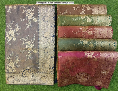Shreeparna Satin Saroski Saroj Sarees Exporter Ahmedabad