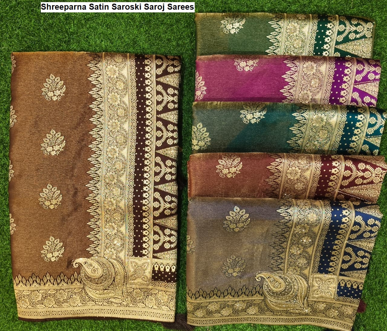 Shreeparna Satin Saroski Saroj Sarees Exporter Ahmedabad