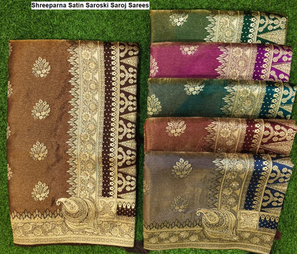 Shreeparna Satin Saroski Saroj Sarees Exporter Ahmedabad
