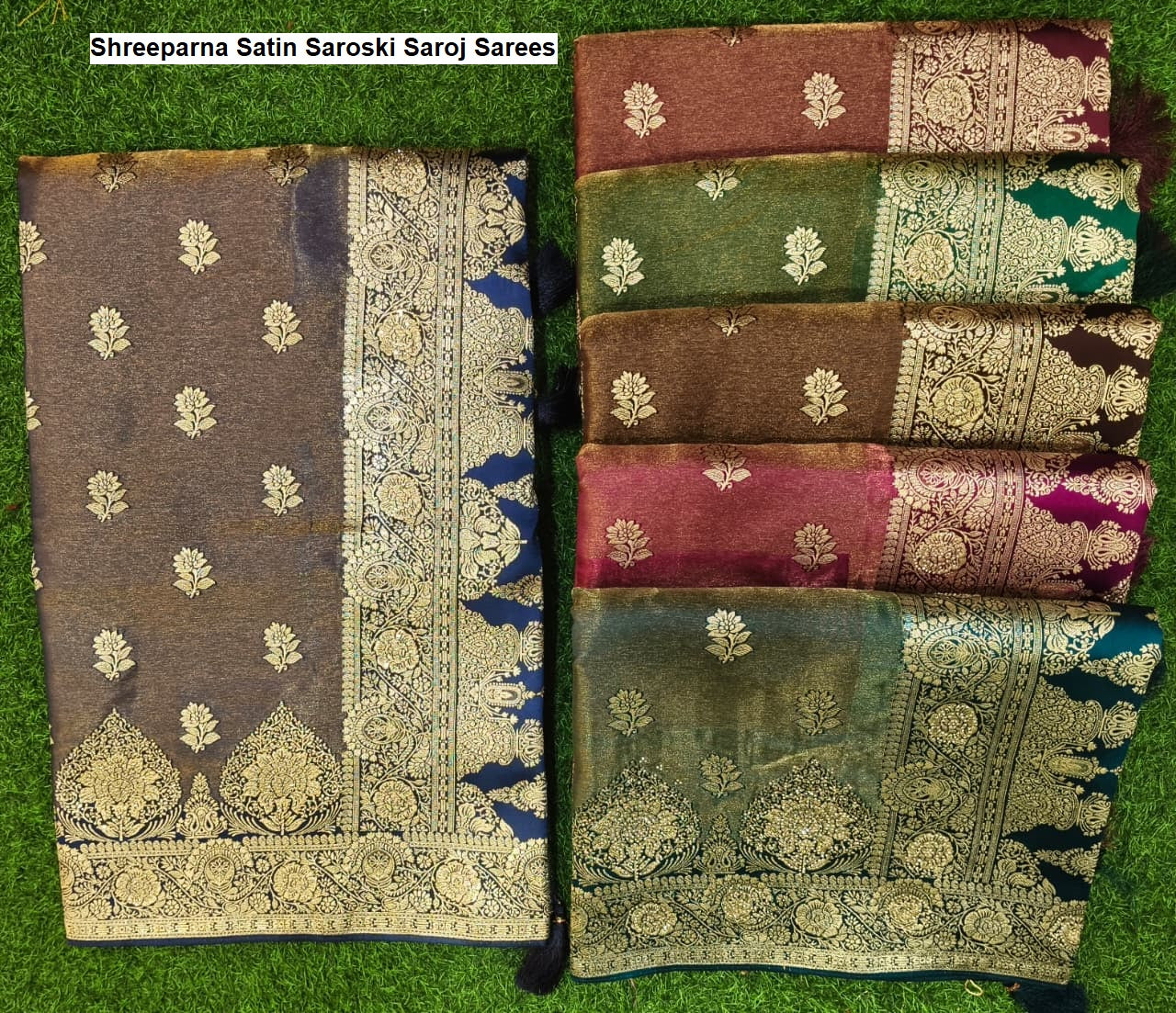 Shreeparna Satin Saroski Saroj Sarees Exporter Ahmedabad