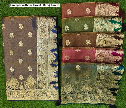 Shreeparna Satin Saroski Saroj Sarees Exporter Ahmedabad