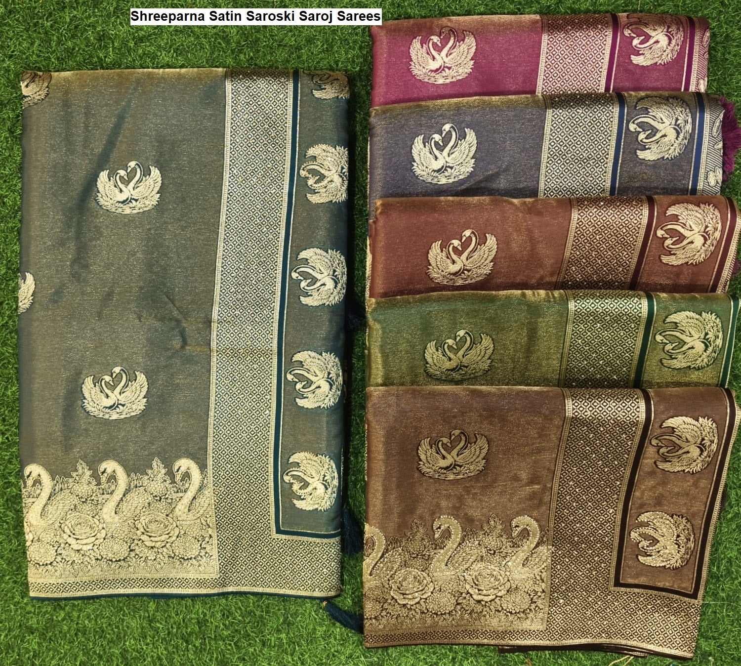 Shreeparna Satin Saroski Saroj Sarees Exporter Ahmedabad
