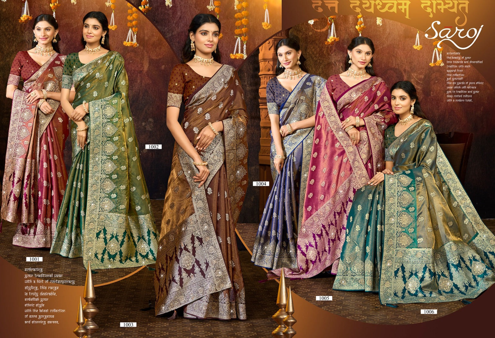 Shreeparna Satin Saroski Vol 1 Saroj Sarees Wholesale Price