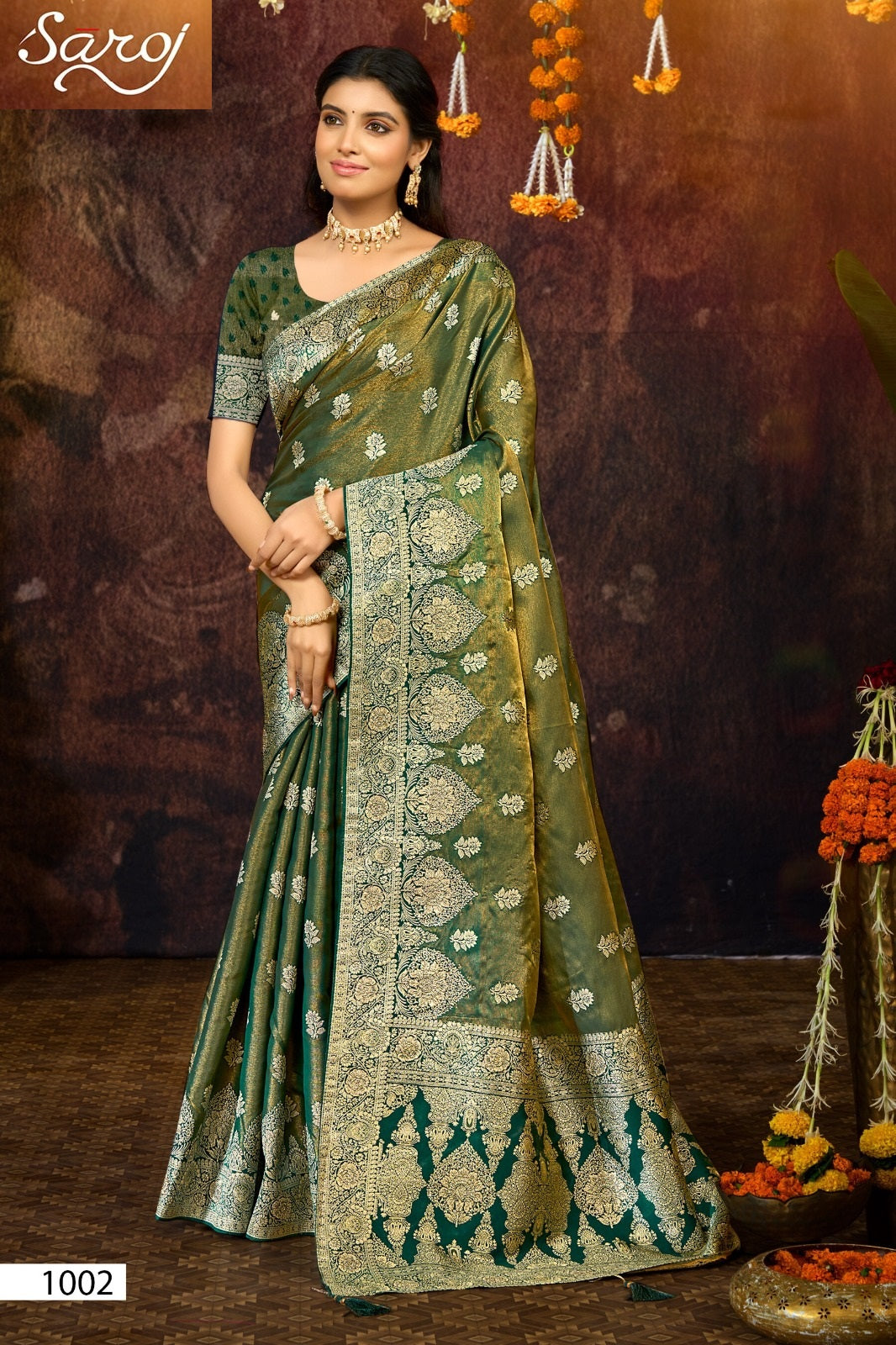 Shreeparna Satin Saroski Vol 1 Saroj Sarees Wholesale Price