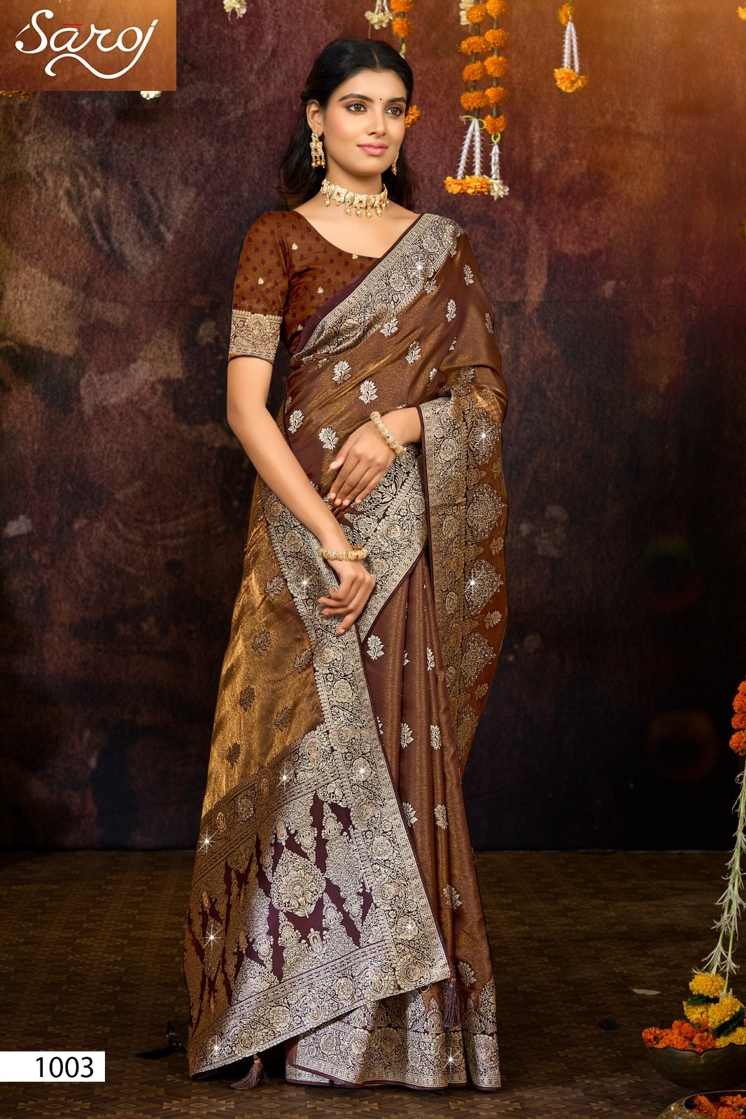 Shreeparna Satin Saroski Vol 1 Saroj Sarees Wholesale Price