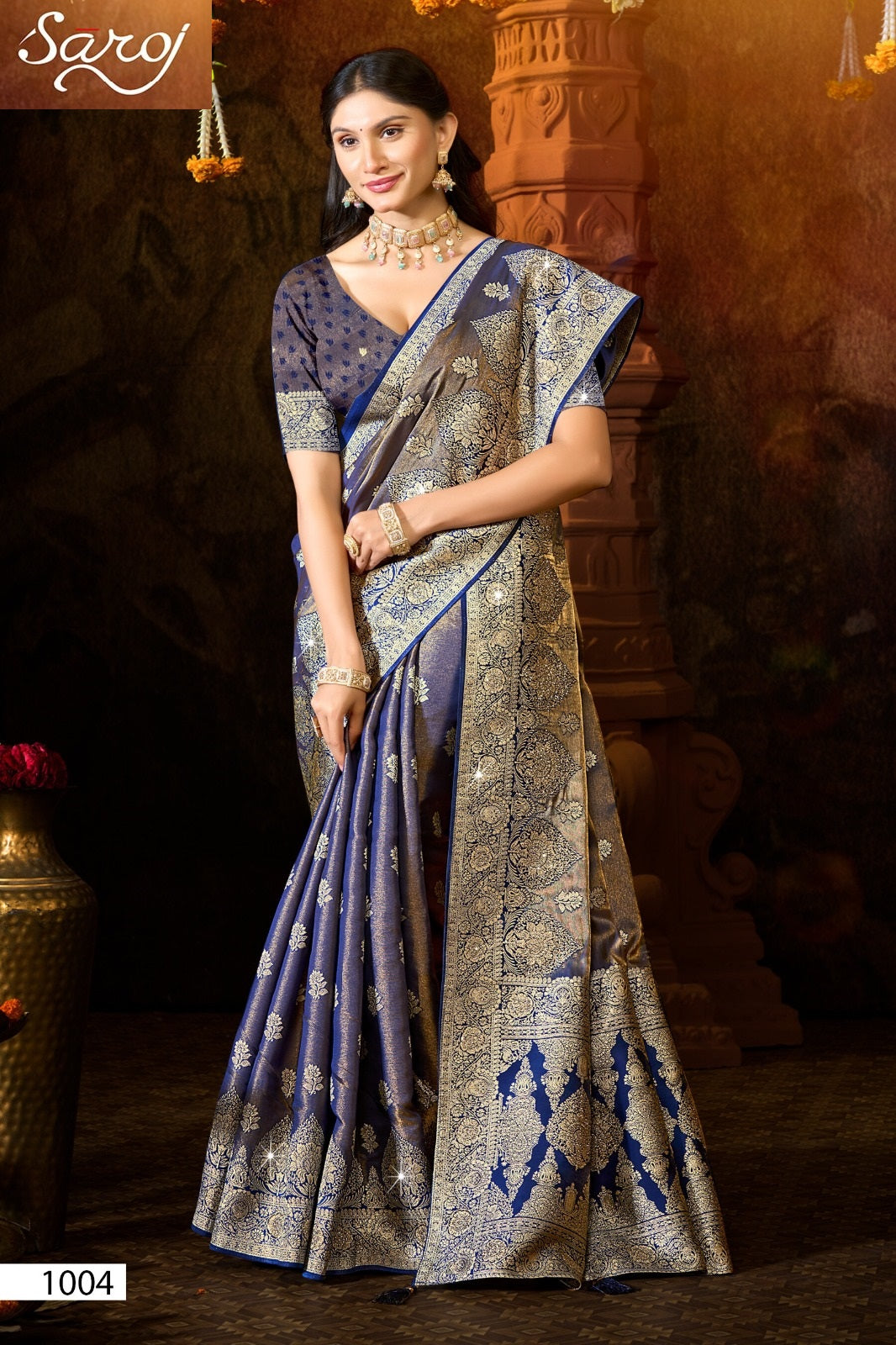 Shreeparna Satin Saroski Vol 1 Saroj Sarees Wholesale Price