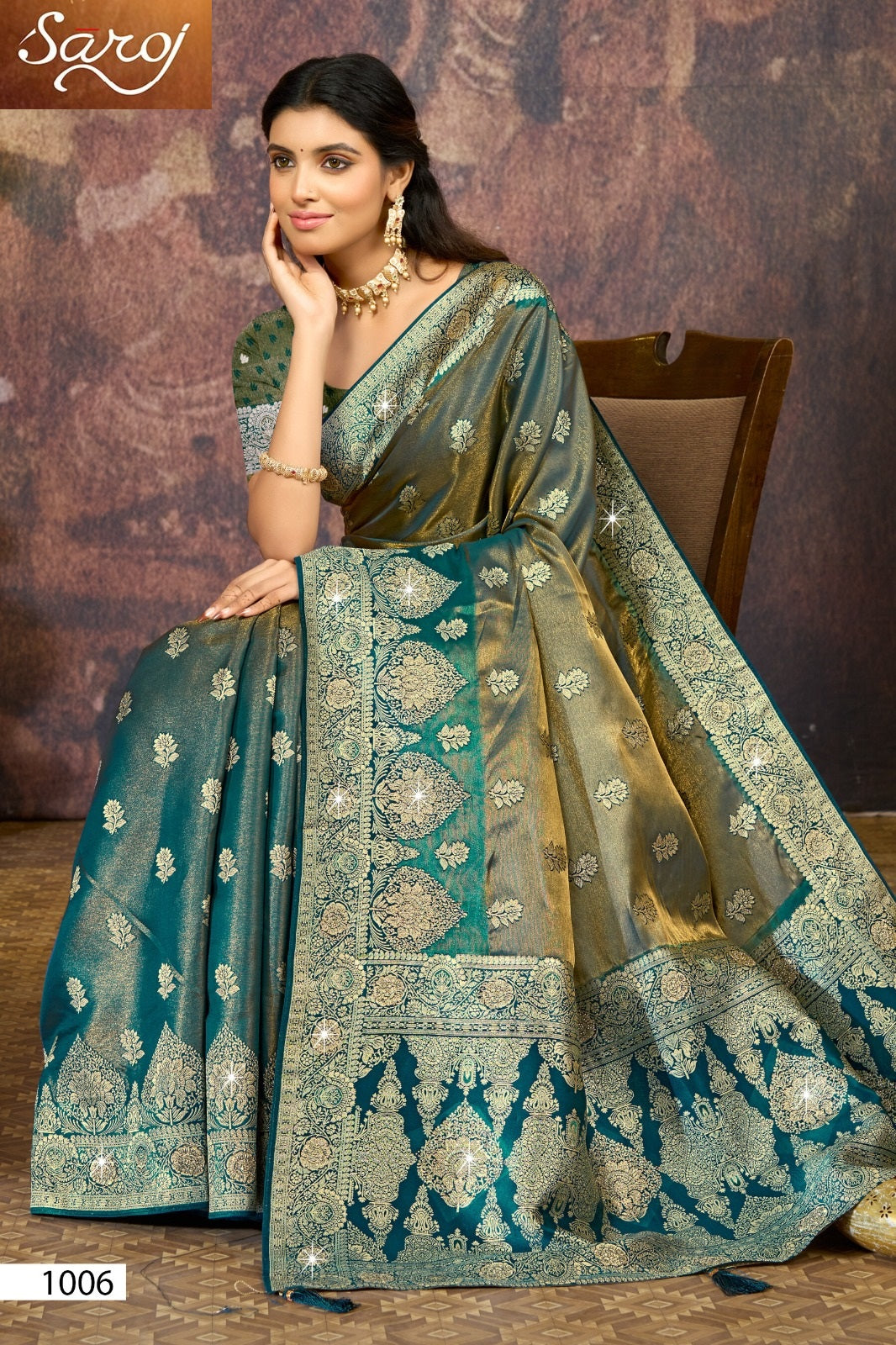 Shreeparna Satin Saroski Vol 1 Saroj Sarees Wholesale Price