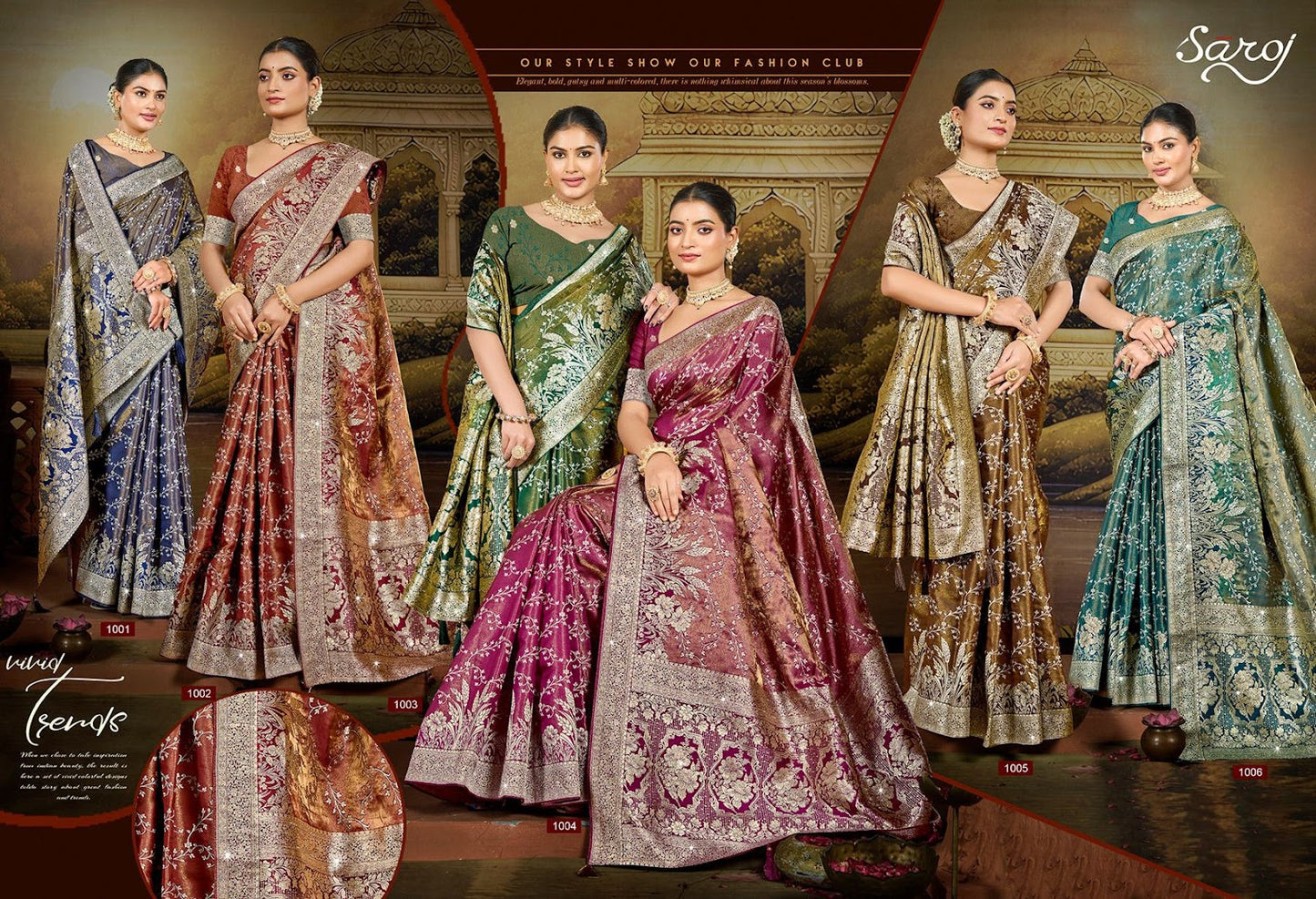 Shreeparna Satin Saroski Vol 2 Saroj Sarees Manufacturer India