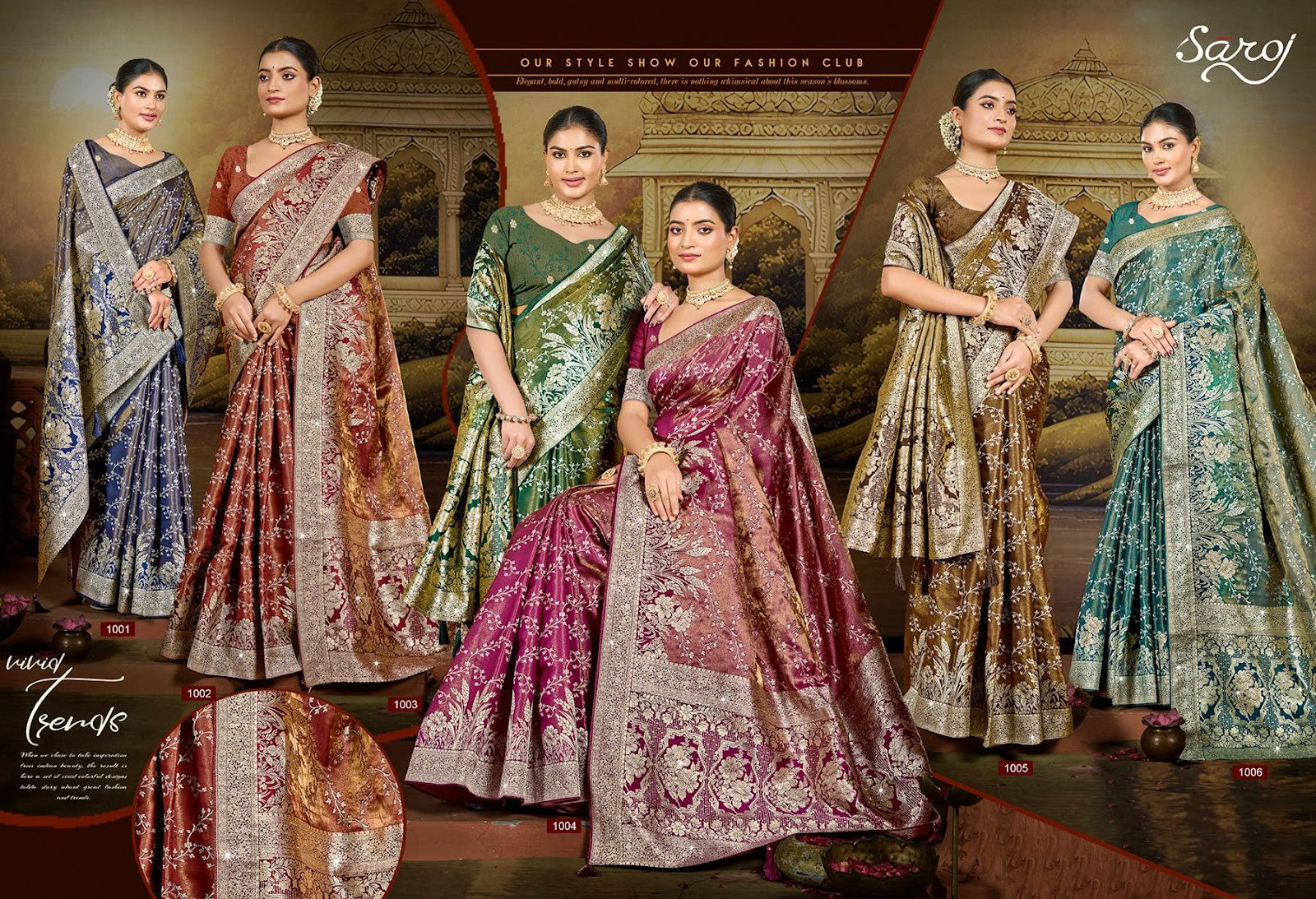 Shreeparna Satin Saroski Vol 2 Saroj Sarees Manufacturer India