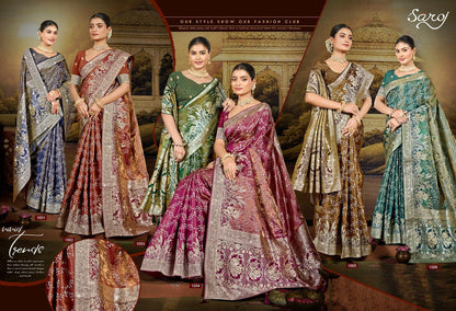 Shreeparna Satin Saroski Vol 2 Saroj Sarees Manufacturer India