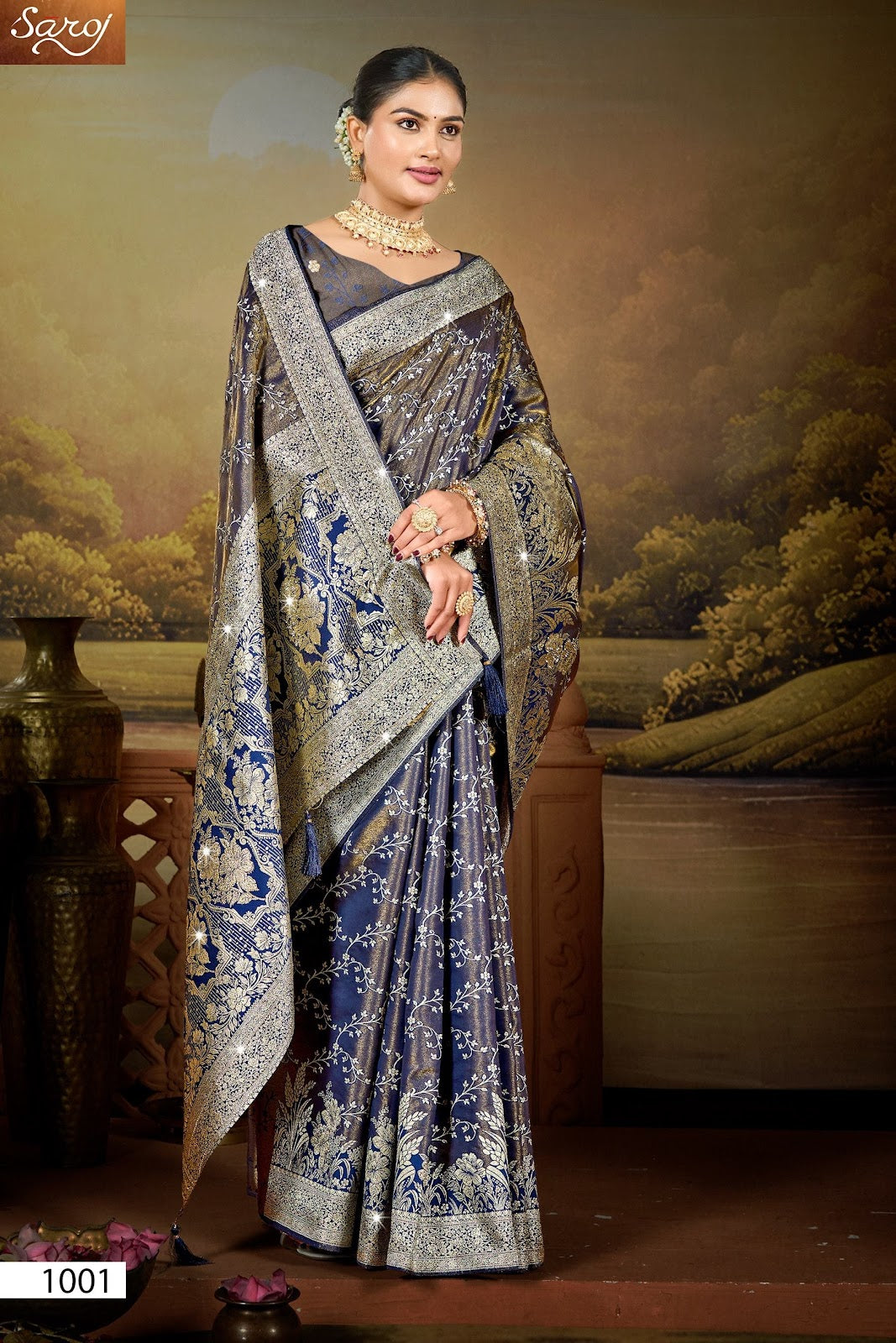 Shreeparna Satin Saroski Vol 2 Saroj Sarees Manufacturer India