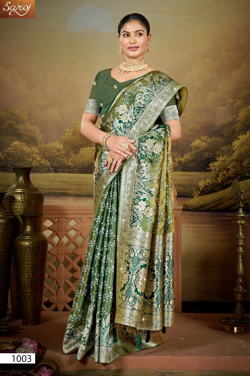 Shreeparna Satin Saroski Vol 2 Saroj Sarees Manufacturer India
