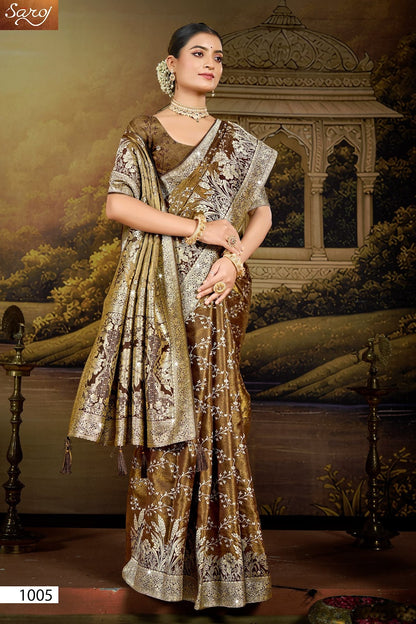 Shreeparna Satin Saroski Vol 2 Saroj Sarees Manufacturer India