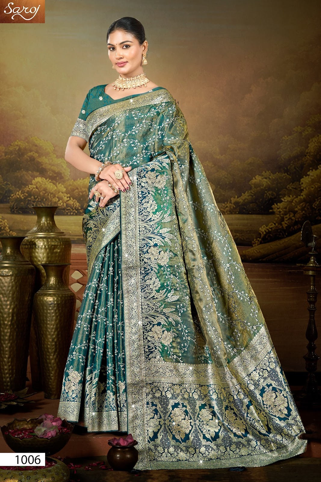 Shreeparna Satin Saroski Vol 2 Saroj Sarees Manufacturer India