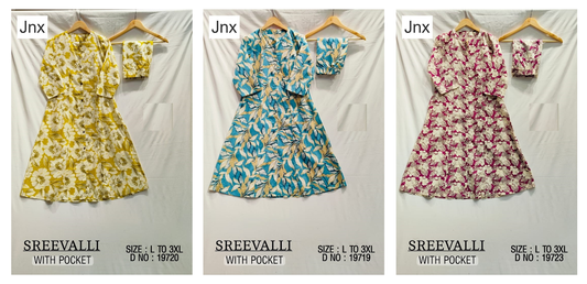 Shreevalli Jnx Cotton Kurti Pant Set Wholesaler India