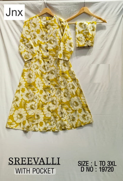 Shreevalli Jnx Cotton Kurti Pant Set Wholesaler India