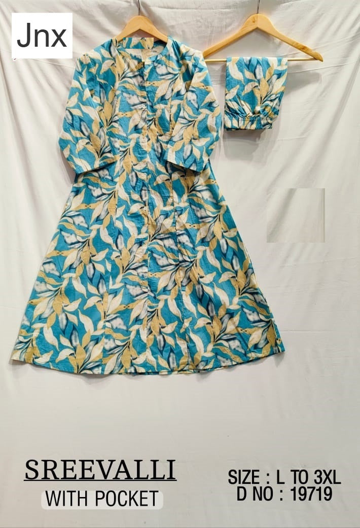 Shreevalli Jnx Cotton Kurti Pant Set Wholesaler India