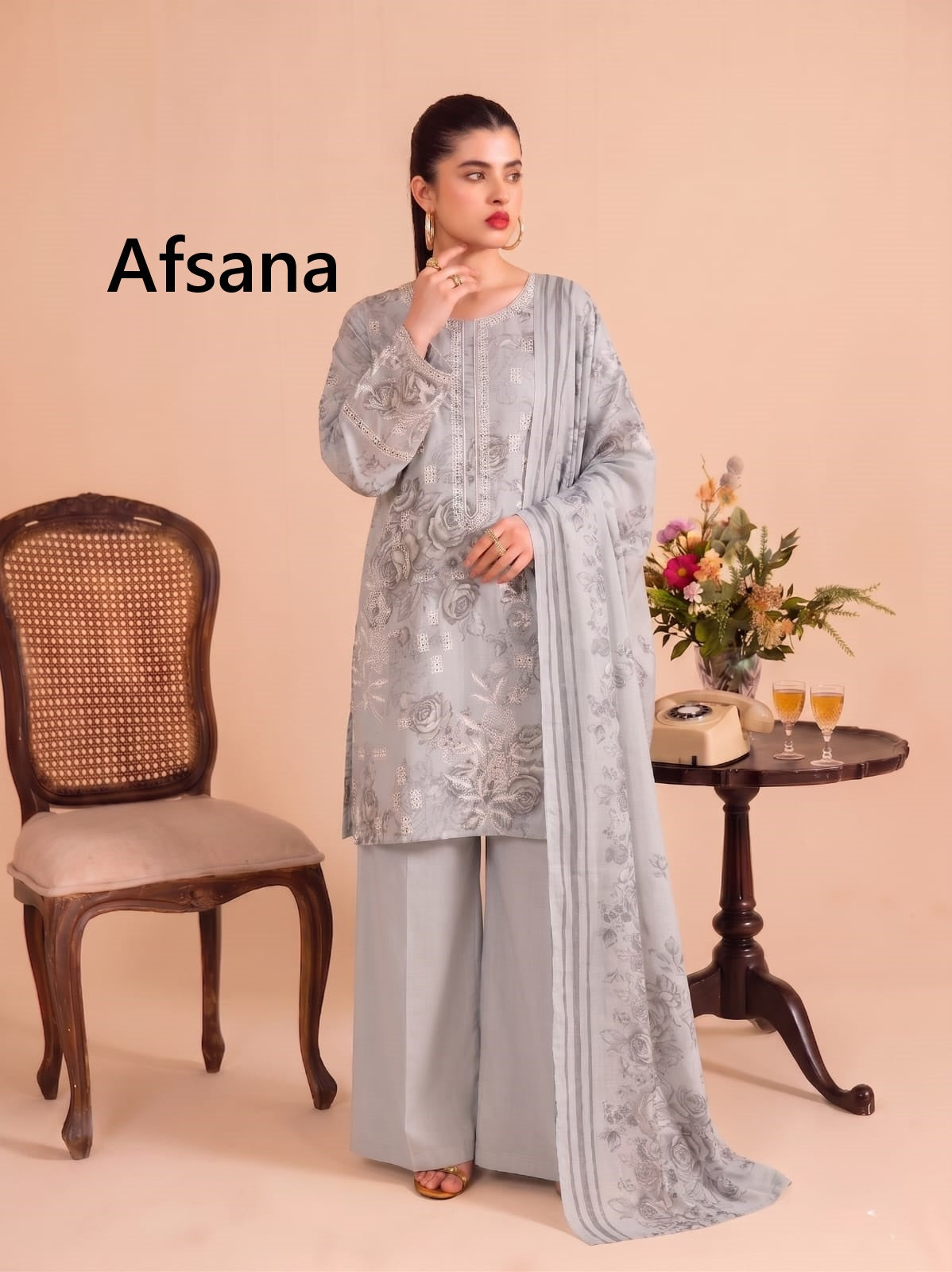 Shreya Afsana Lawn Pakistani Readymade Suits Manufacturer Gujarat