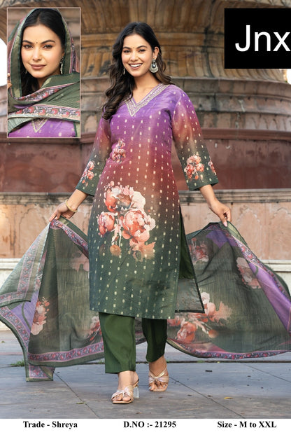 Shreya Jnx Readymade Pant Style Suits Exporter India