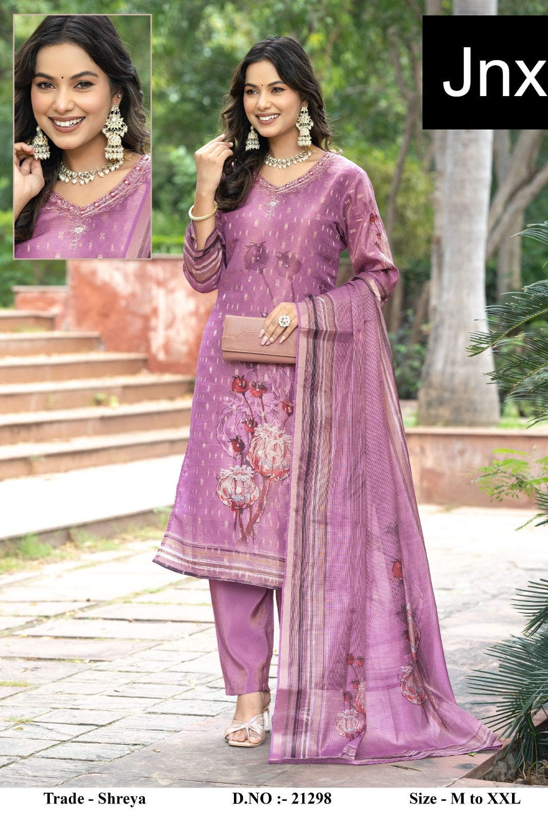 Shreya Jnx Readymade Pant Style Suits Exporter India