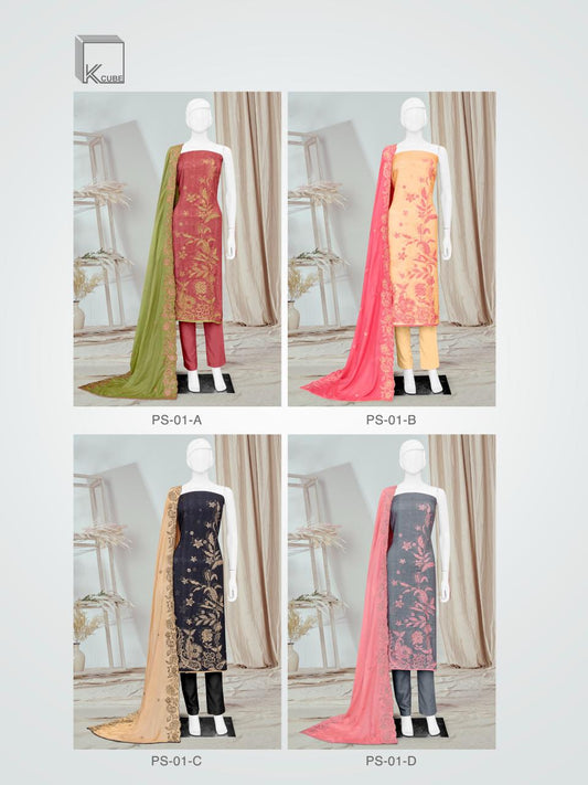 Shreya K Cube Pashmina Suits Exporter Gujarat