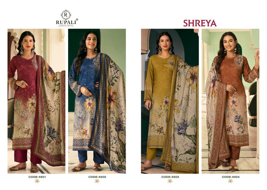 Shreya Rupali Viscose Pashmina Suits Exporter