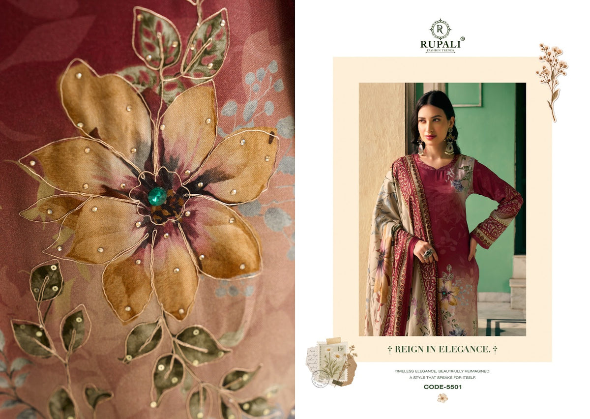 Shreya Rupali Viscose Pashmina Suits Exporter