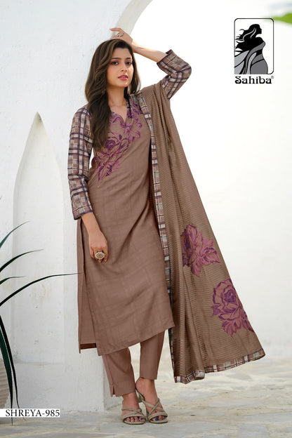 Shreya Sahiba Viscose Simmer Pant Style Suits Exporter India