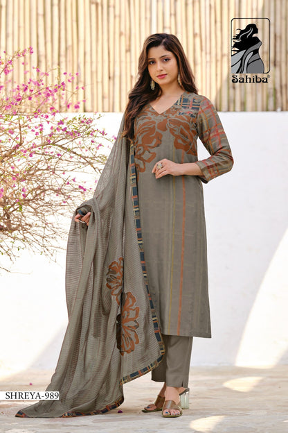 Shreya Sahiba Viscose Simmer Pant Style Suits Exporter India