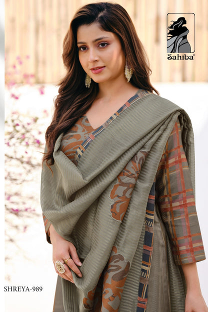 Shreya Sahiba Viscose Simmer Pant Style Suits Exporter India