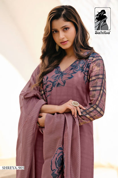 Shreya Sahiba Viscose Simmer Pant Style Suits Exporter India