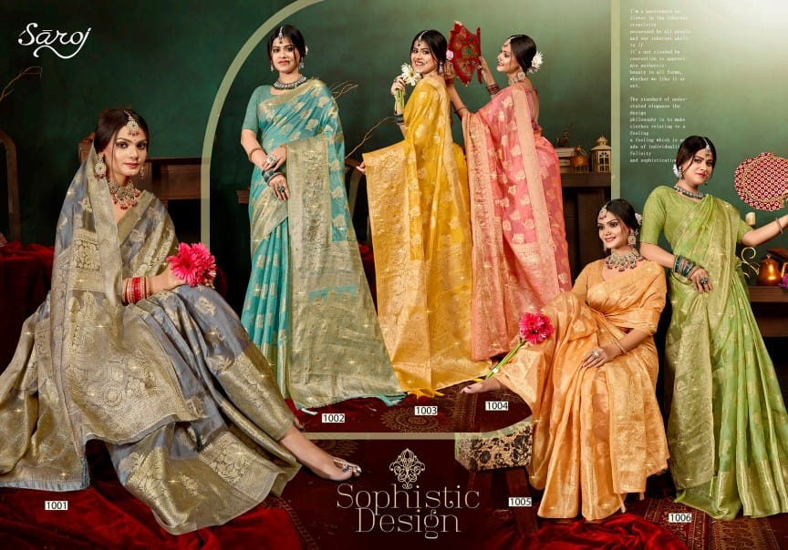 Shreyaa Saroski Vol 2 Saroj Soft Organza Sarees Wholesale