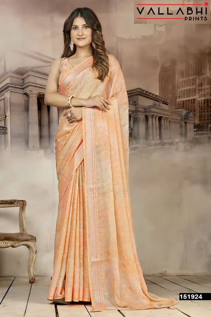 Shridha Vol 16 Vallabhi Prints Georgette Sarees Manufacturer India