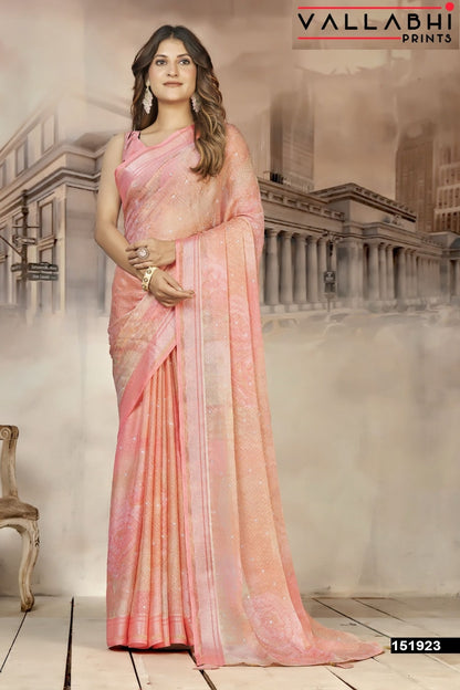 Shridha Vol 16 Vallabhi Prints Georgette Sarees Manufacturer India